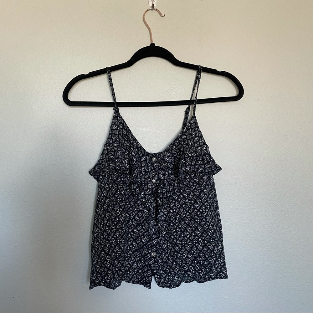 American Eagle Ruffle Tank